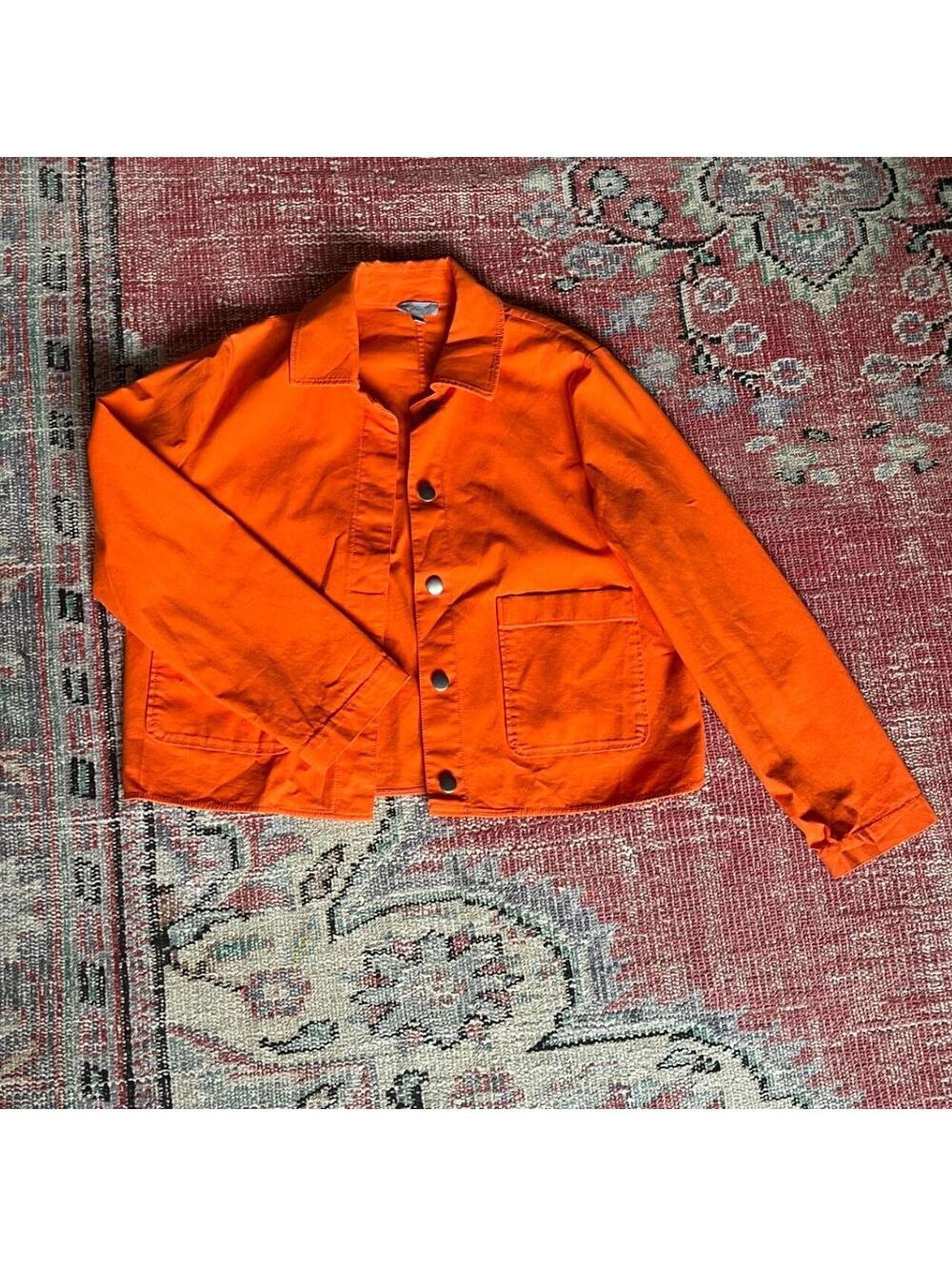 COS - Boxy Worker Jacket - Orange - Picture 8 of 8